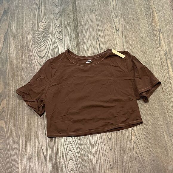 NWT Skims Fits Everybody Super Cropped T-Shirt Cocoa Size 4X - Picture 1 of 4